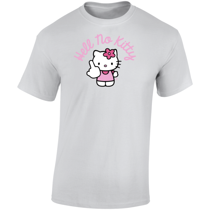 Hell No Kitty Hello Parody T Shirt