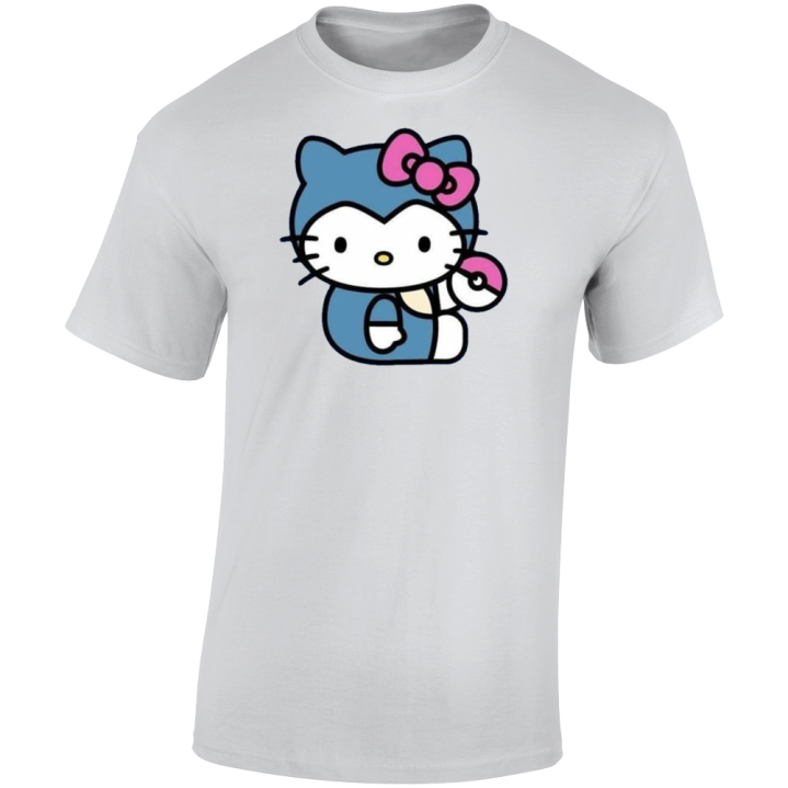 Snorlax Hello Kitty Pokemon Parody Cute T Shirt