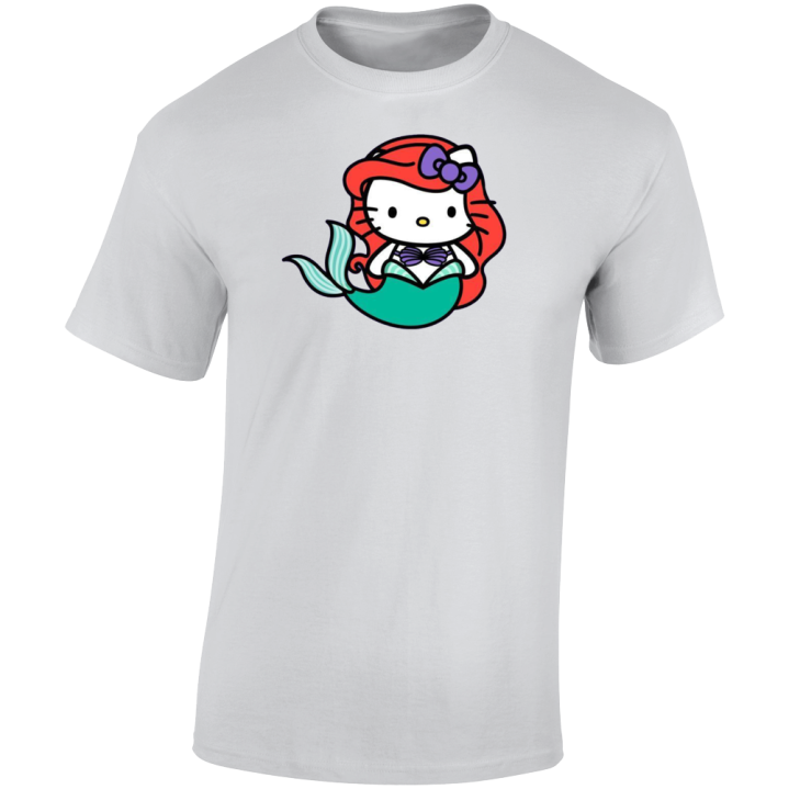 Hello Ariel Kitty Little Mermaid Parody T Shirt