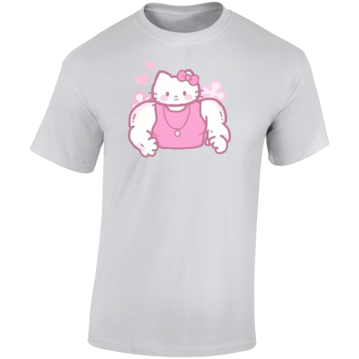 Hello Kitty Buff Bodybuilder Gym T Shirt