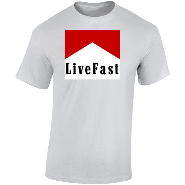 Live Fast Marlboro Smoking T Shirt