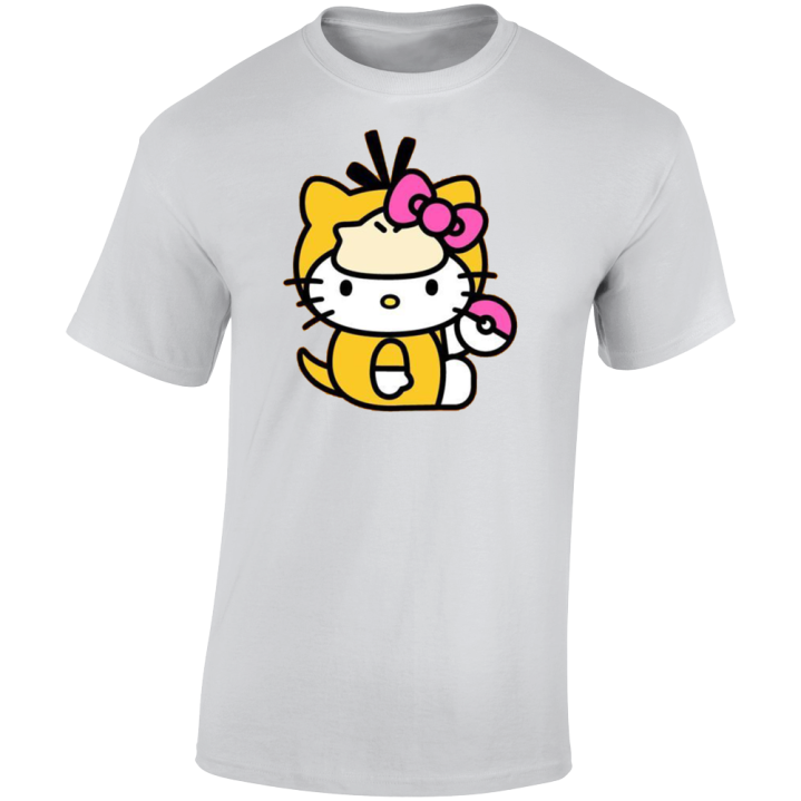 Psyduck Hello Kitty Pokemon Parody Cute T Shirt