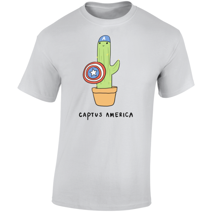 Captus America Captain Cactus Parody T Shirt