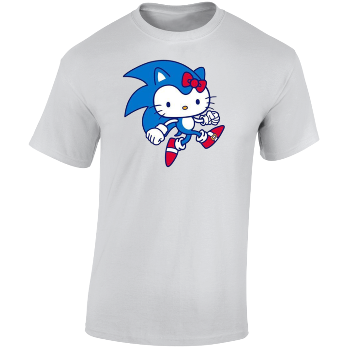 Sonic Hello Kitty Meme Parody T Shirt