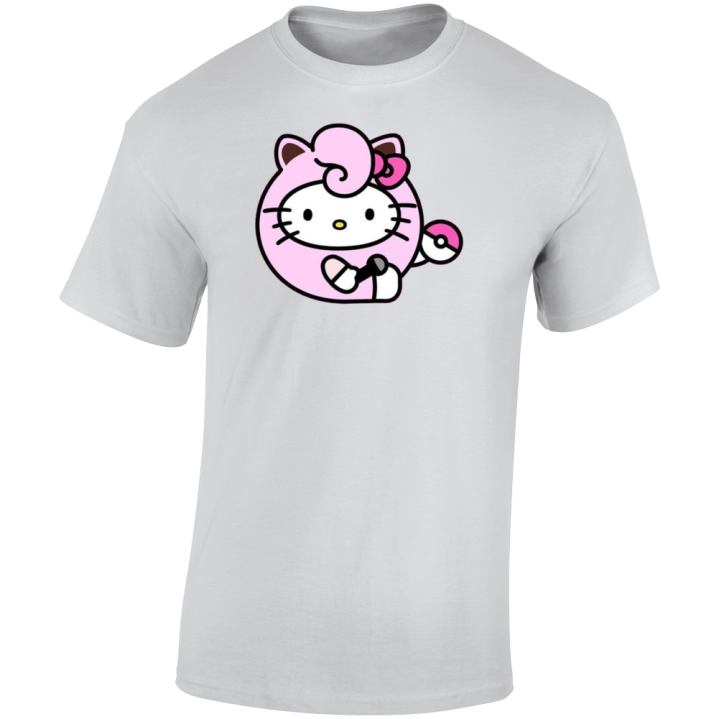 Jiggly Kitty Hello Jigglypuff Pokemon Parody T Shirt