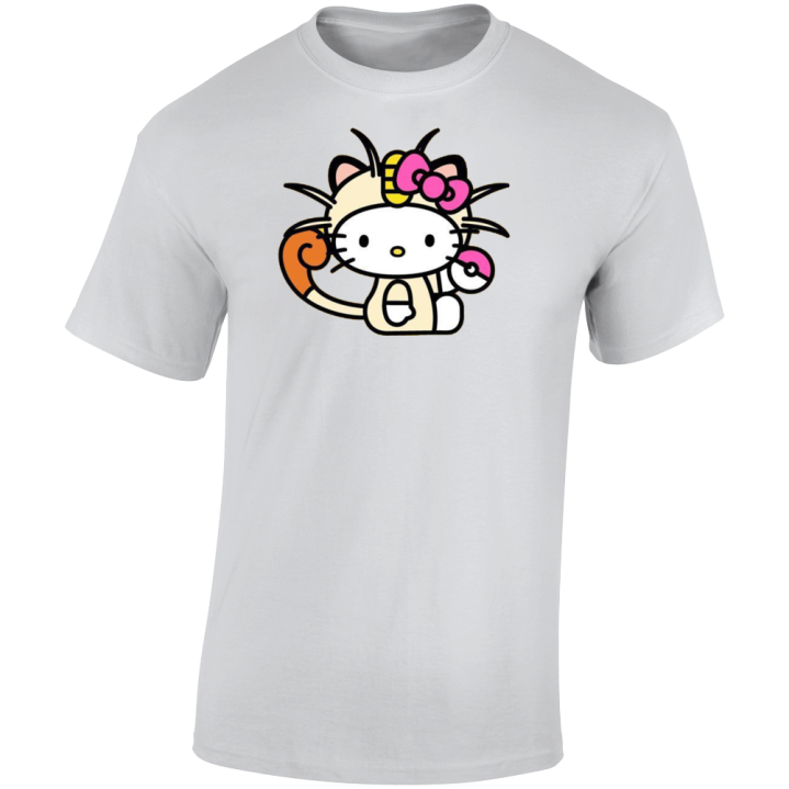 Meowth Hello Kitty Pokemon Parody Cute T Shirt