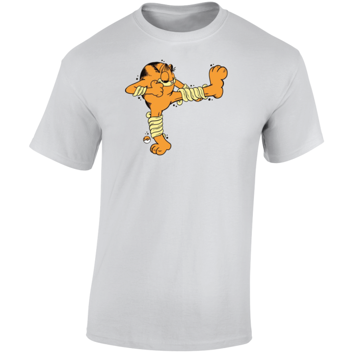 Hitmonlee Garfield Pokemon Parody T Shirt