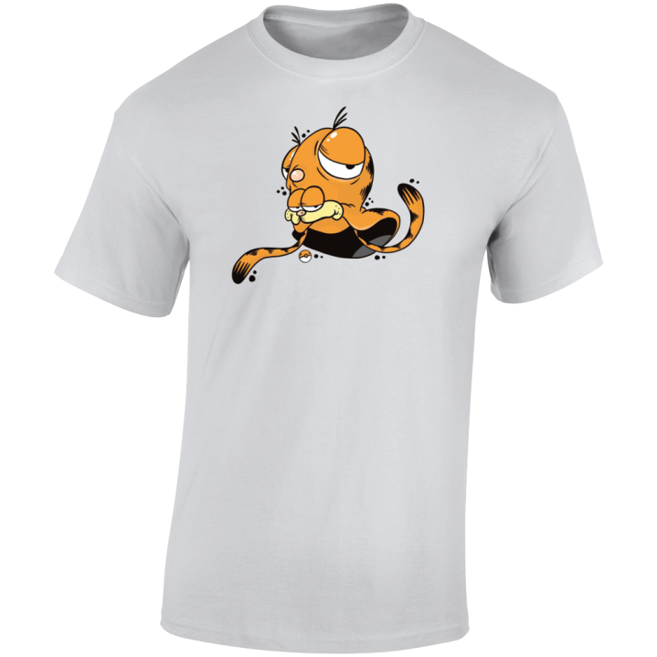 Tentacool Garfield Pokemon Parody T Shirt