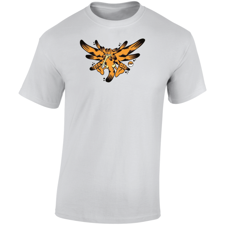 Zapdos Garfield Pokemon Parody T Shirt