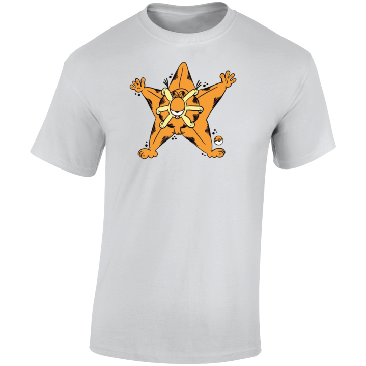 Staryu Garfield Pokemon Parody T Shirt