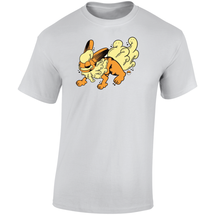 Flareon Garfield Pokemon Parody T Shirt