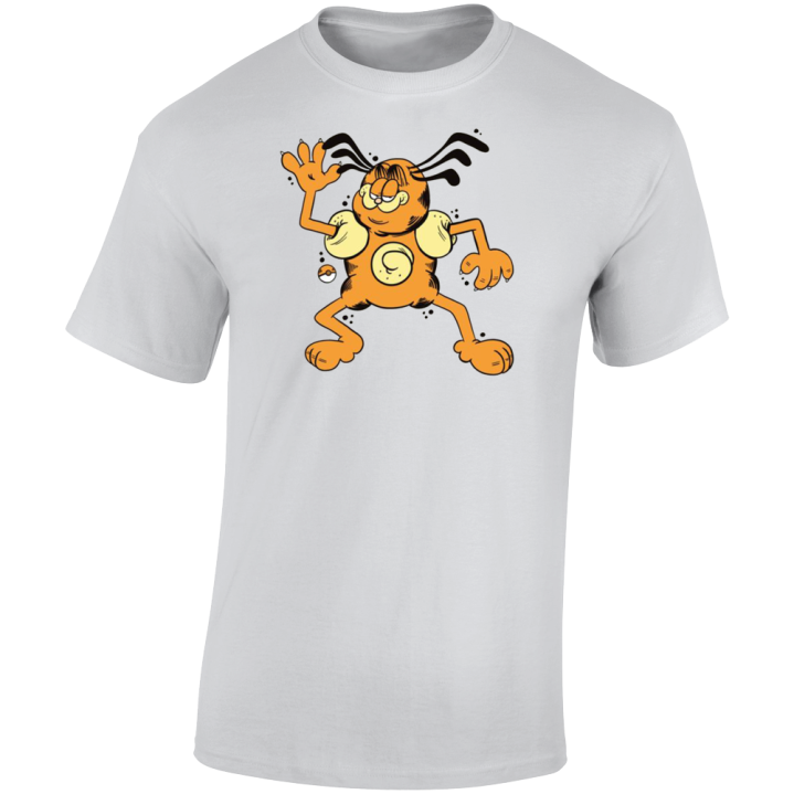 Mr Mime Garfield Pokemon Parody T Shirt