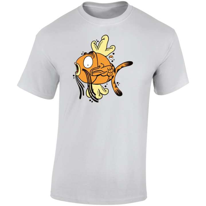 Magikarp Garfield Pokemon Parody T Shirt