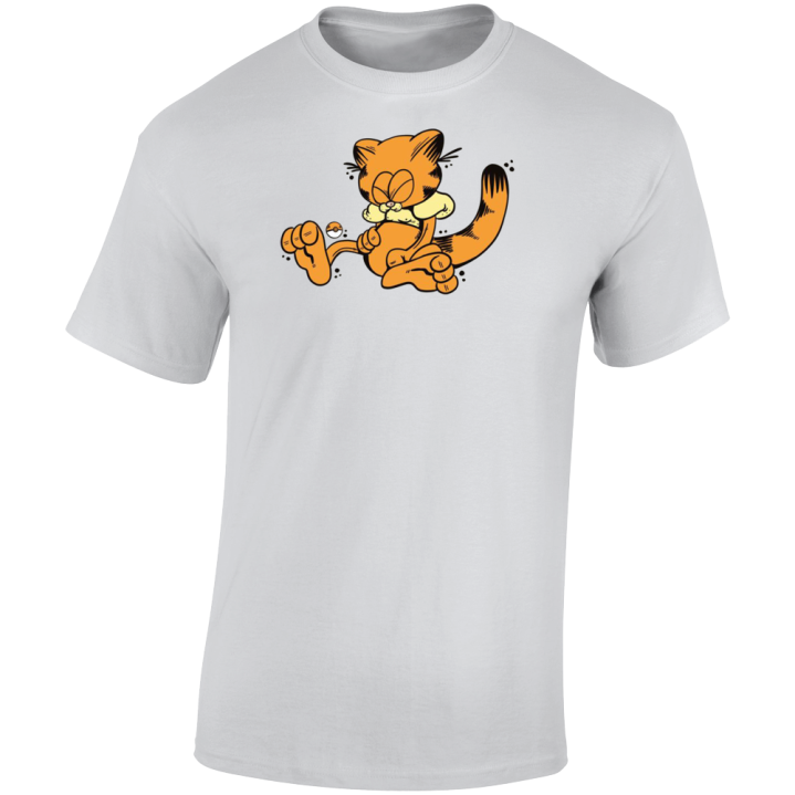 Abra Garfield Pokemon Parody T Shirt