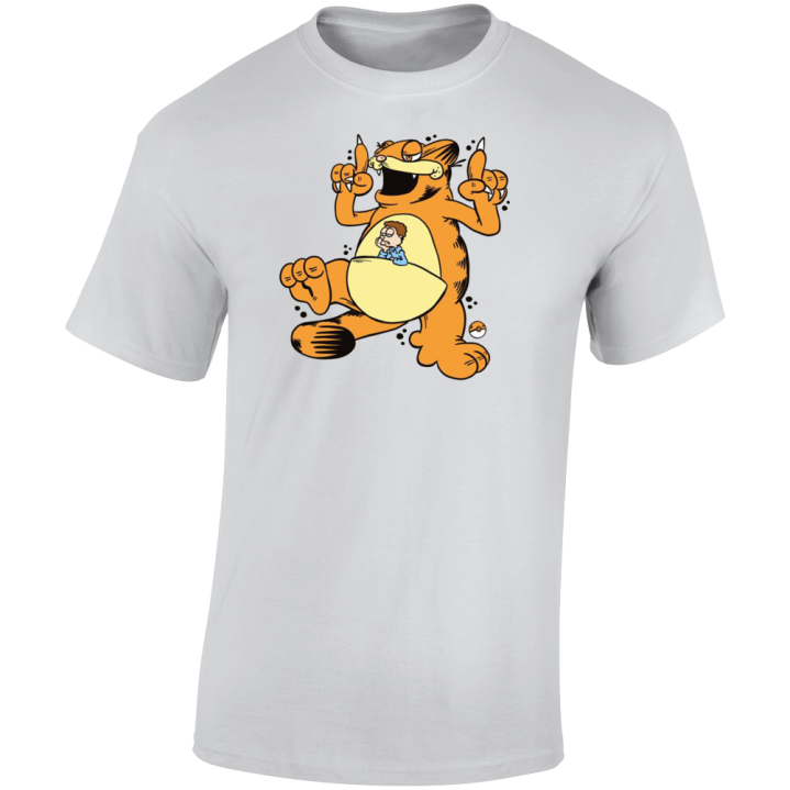 Kangaskhan Garfield Pokemon Parody T Shirt