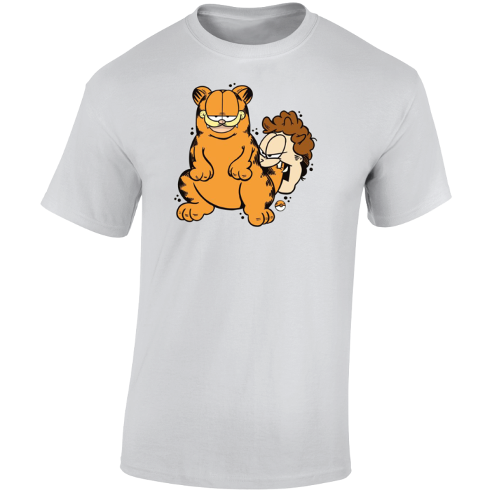 Slowbro Garfield Pokemon Parody T Shirt