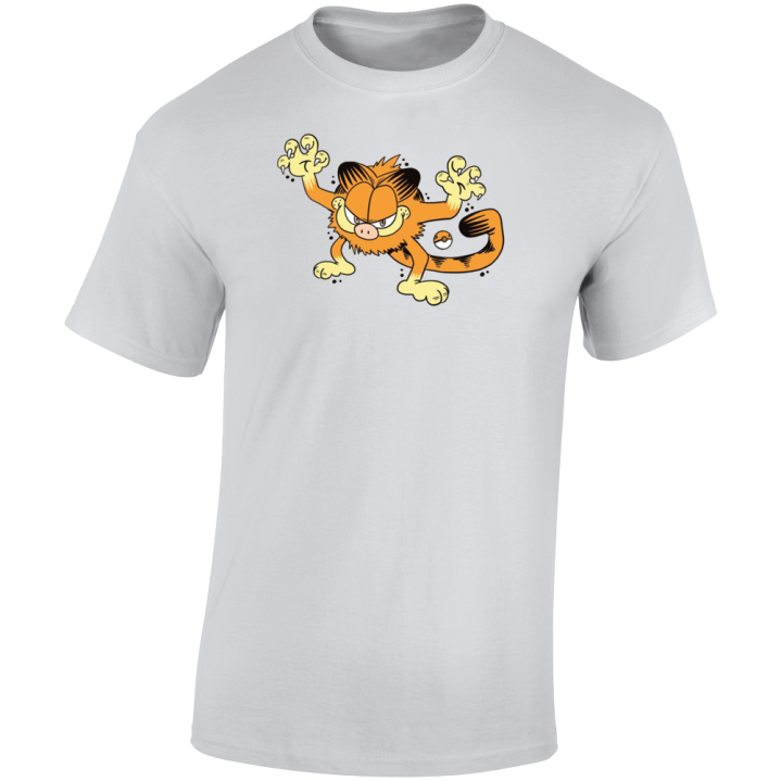 Mankey Garfield Pokemon Parody T Shirt