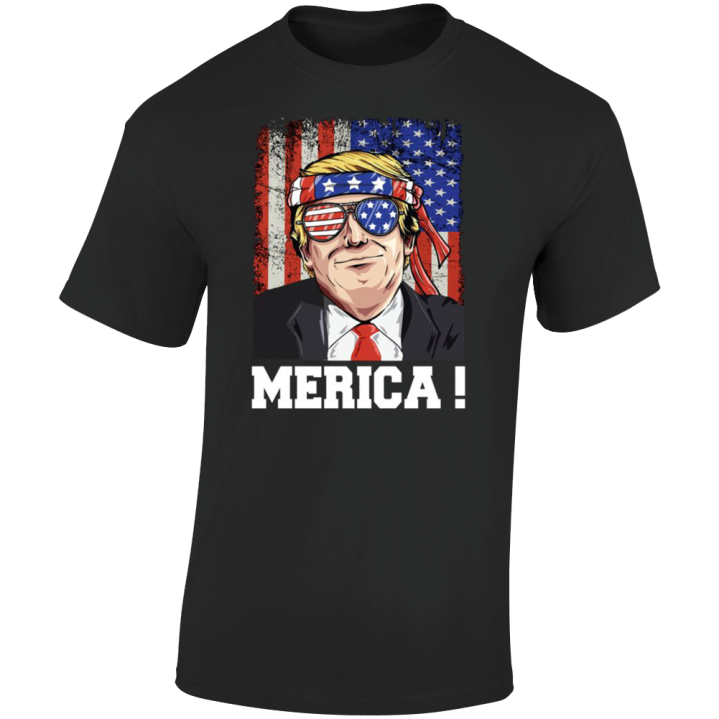 Merica July 4th Trump T Shirt