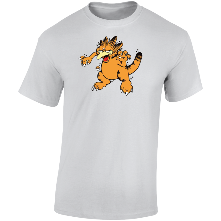 Golduck Garfield Pokemon Parody T Shirt