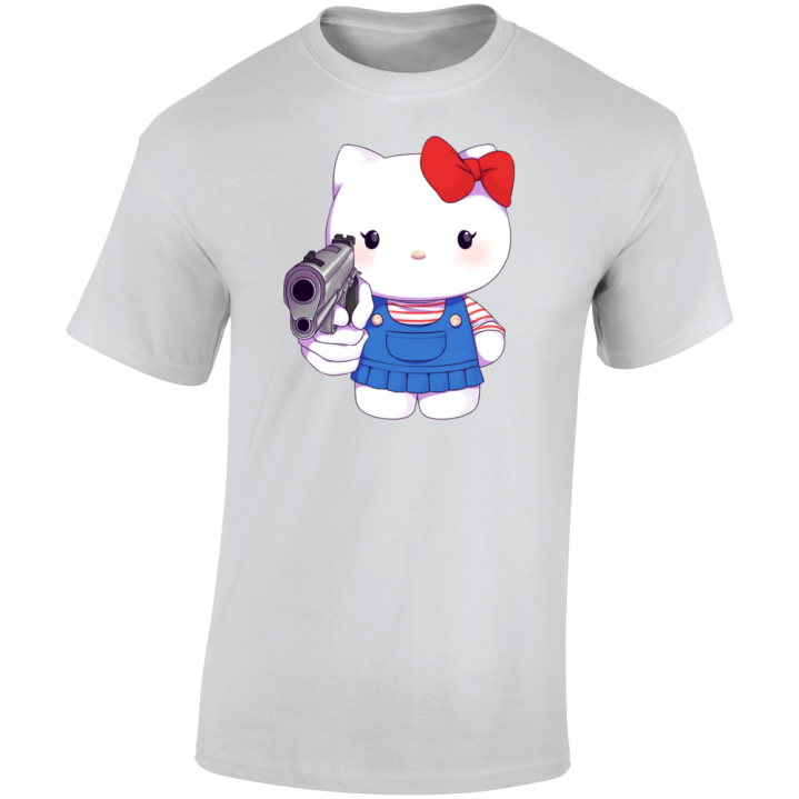 Hello Kitty Gun Meme T Shirt