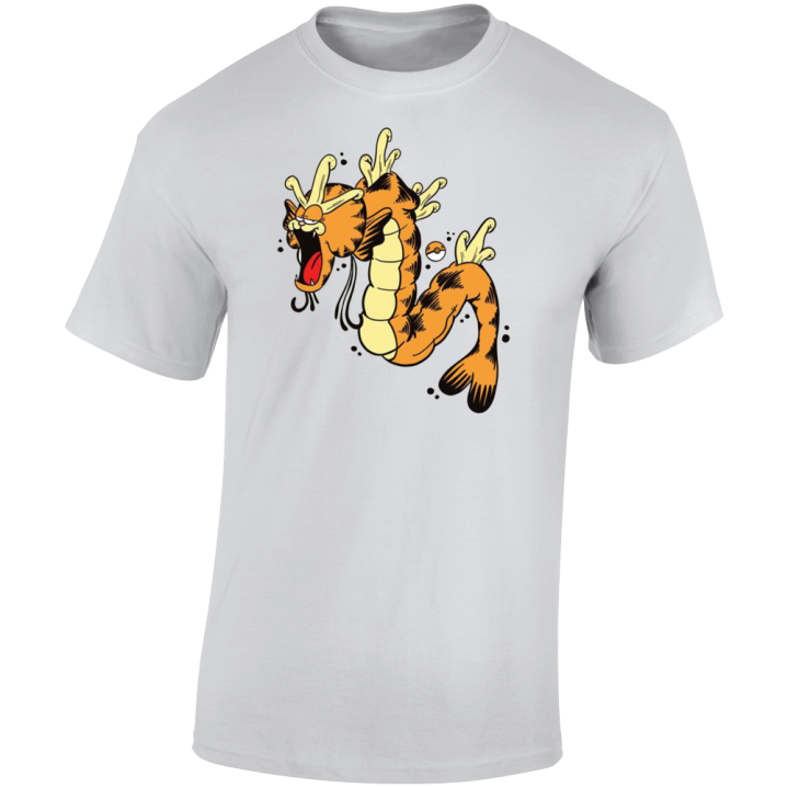 Gyarados Garfield Pokemon Parody T Shirt