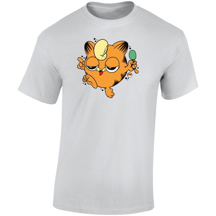 Jiggly Puff Garfield Pokemon Parody T Shirt