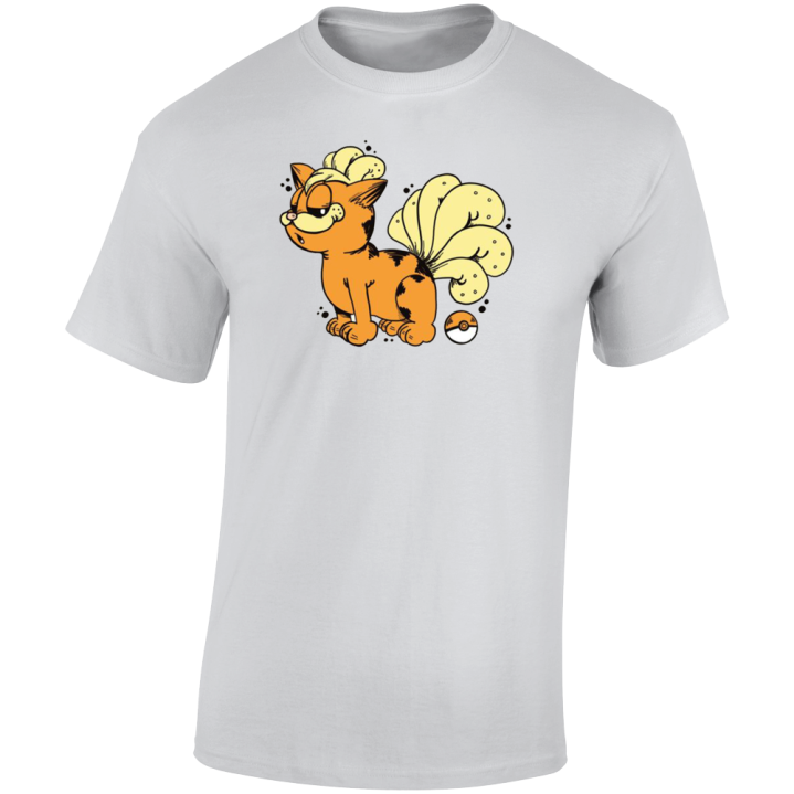 Vulpix Garfield Pokemon Parody T Shirt