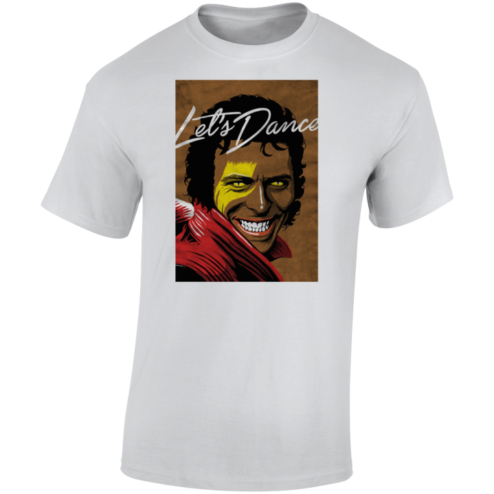 Let's Dance Michael Jackson David Bowie  Parody T Shirt