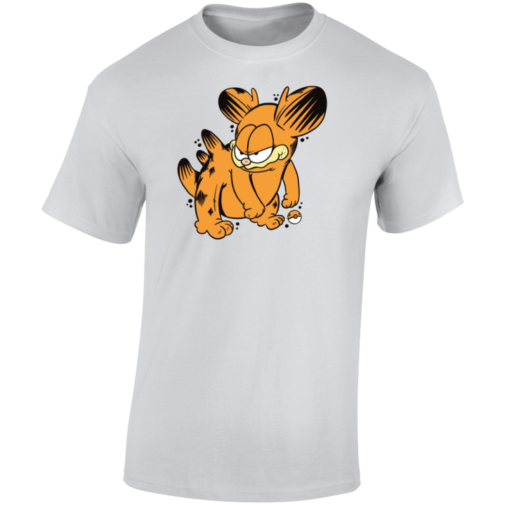 Raticate Garfield Pokemon Parody T Shirt