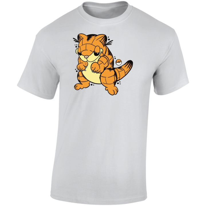 Sandshrew Garfield Pokemon Parody T Shirt