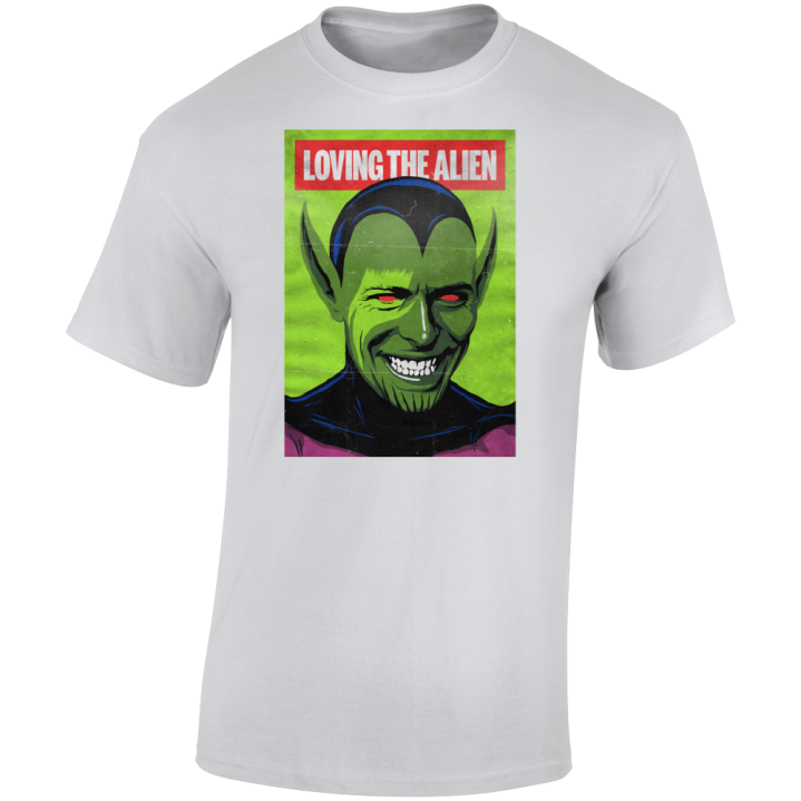 Loving The Alien David Bowie  Parody T Shirt