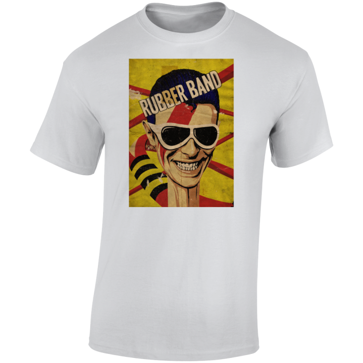 Rubber Band David Bowie  Parody T Shirt