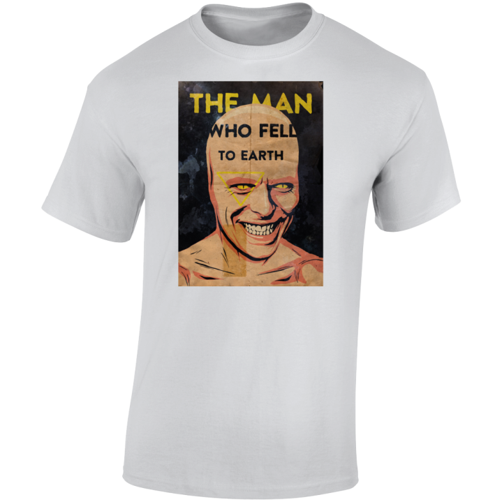 The Man Who Fell To Earth David Bowie  Parody T Shirt