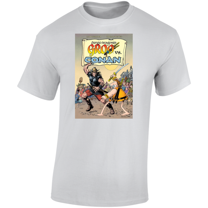 Groo Vs Conan Barbarian Vintage Comic T Shirt