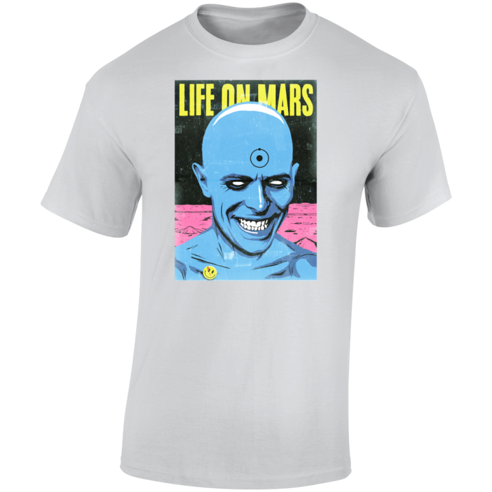 Life On Mars David Bowie  Parody T Shirt