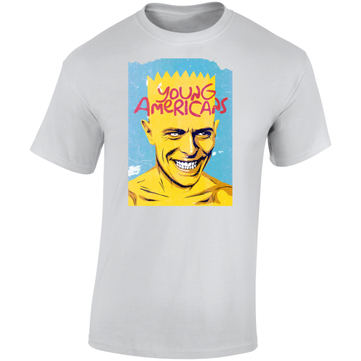 Young Americans Simpsons David Bowie  Parody T Shirt