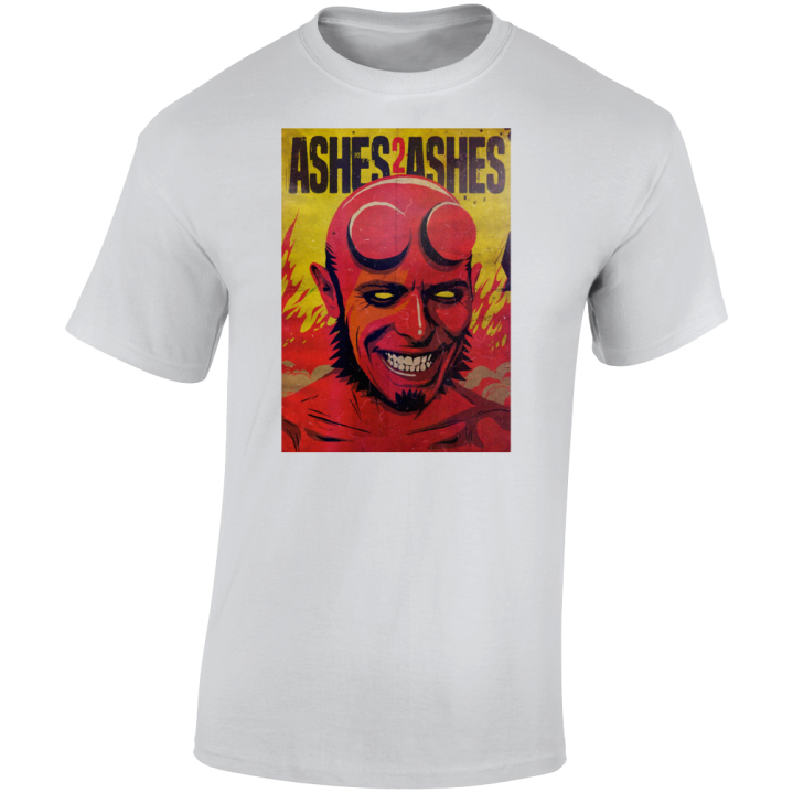 Ashes To Ashes Hellboy David Bowie  Parody T Shirt