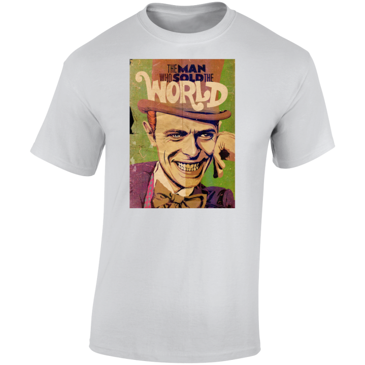 Man Who Sold The World Willy Wonka David Bowie  Parody T Shirt