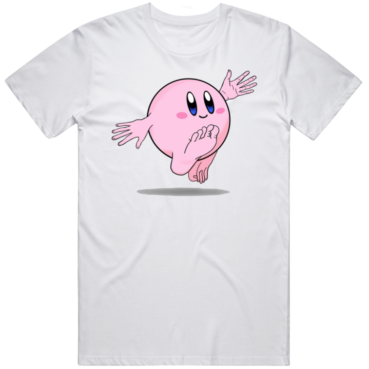 Kirby Hands Feet Blursed Cursed Meme T Shirt