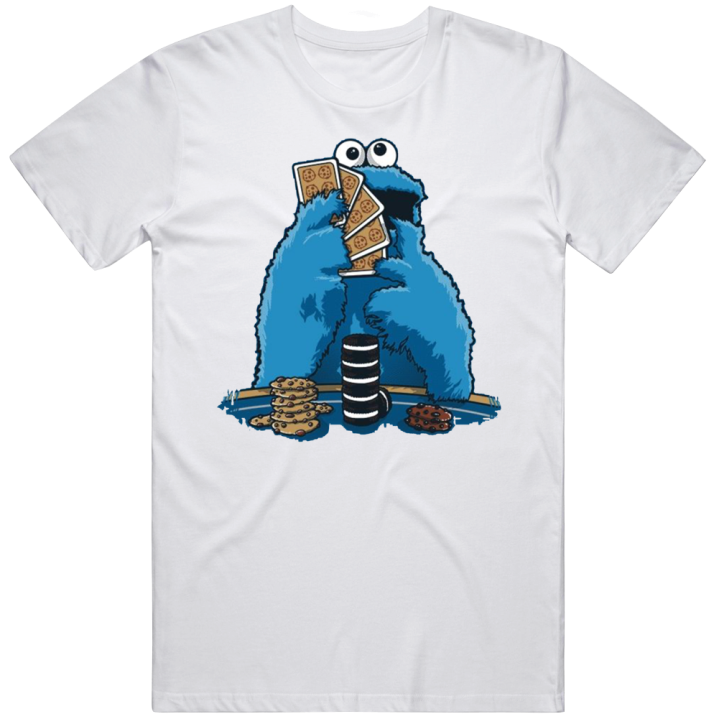 Cookie Monster Card Dealer Poker T Shirt