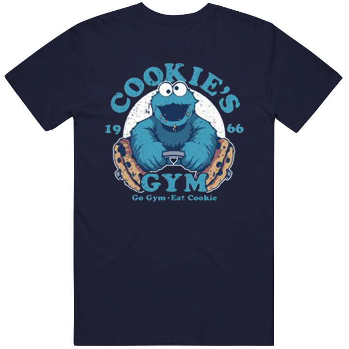 Cookie's Gym Go Gym Eat Cookie Monster T Shirt