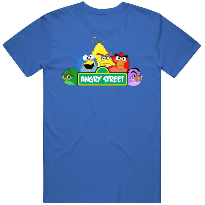 Angry Street Sesame Street Angry Birds T Shirt