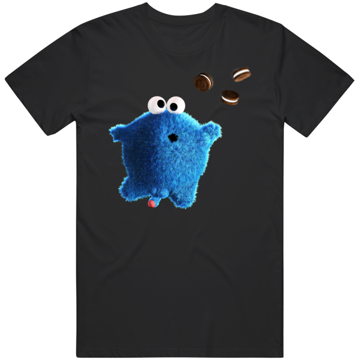 Cookie Monster Nirvana Cobain Parody T Shirt