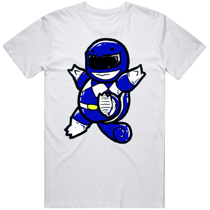 Blue Ranger Squirtle Pokemon Power Rangers T Shirt