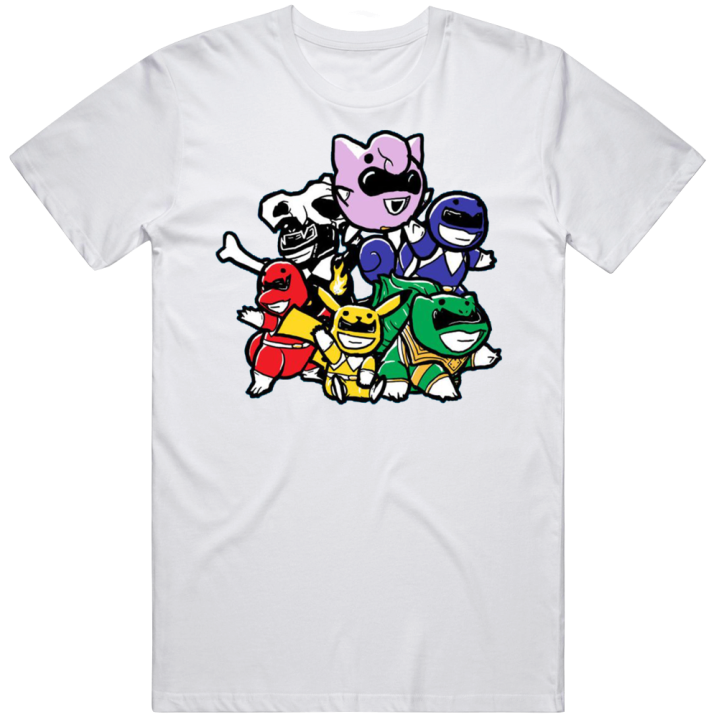 Pokerangers Power Rangers Pokemon Parody T Shirt