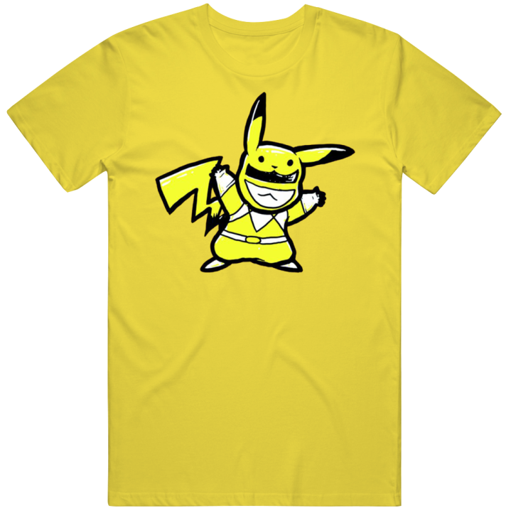 Yellow Ranger Pikachu Power Rangers Pokemon T Shirt