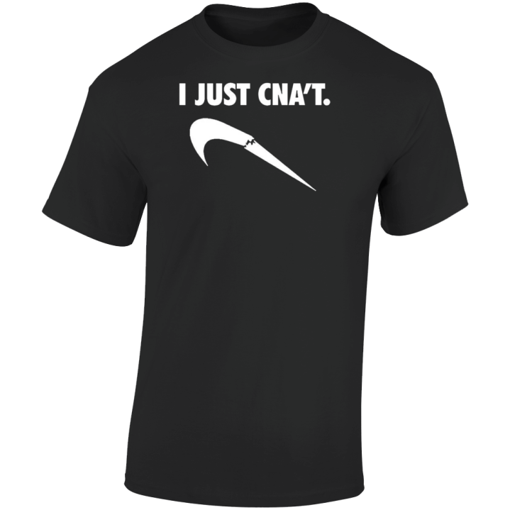 Just Can't Do It Nike Parody T Shirt