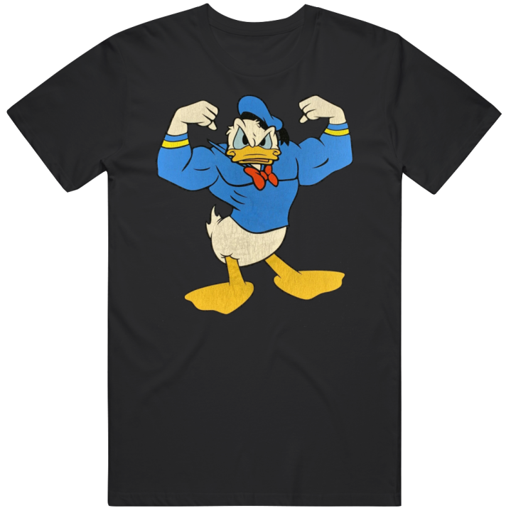 Donald Buff Duck Gym Bosybuilder T Shirt