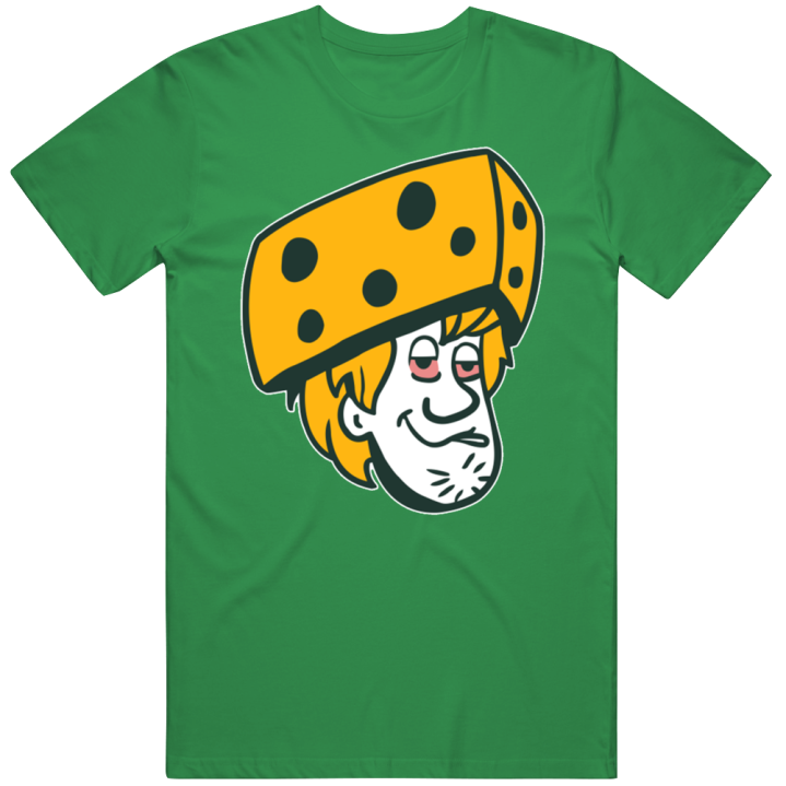 Green Bay Packers Cheese Head Shaggy Scooby Doo T Shirt