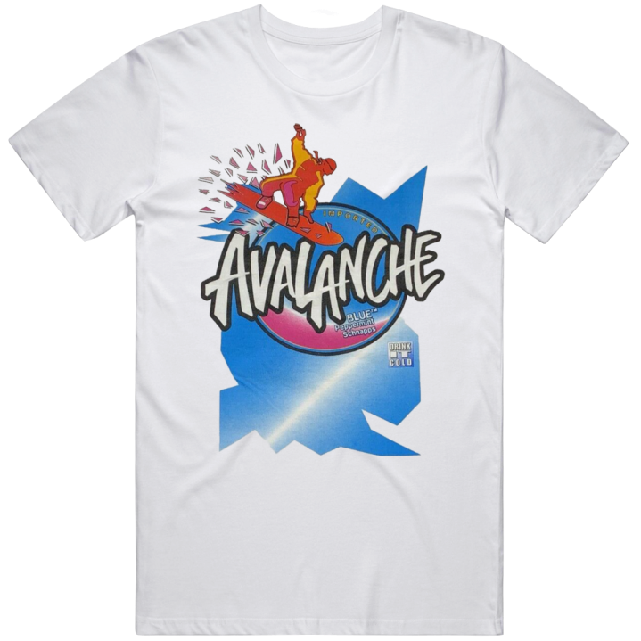 Avalanche Blue Peppermint Schnapps Retro T Shirt